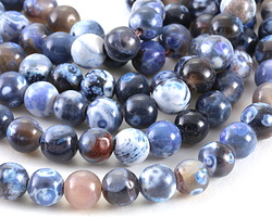 Midnight Sky Agate Round 8mm