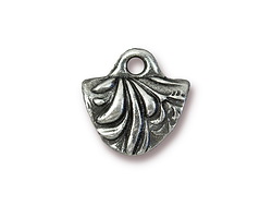 TierraCast Antique Pewter (plated) Jardin Crimp End 14mm