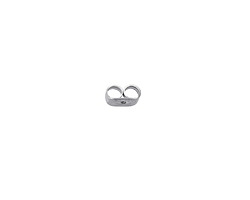 Stainless Steel Earring Clutch Back 6.2x4.5mm (200 pieces)