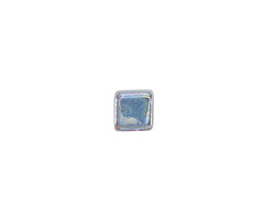 Mykonos Ceramic Iridescent Turquoise Cube 7.5mm