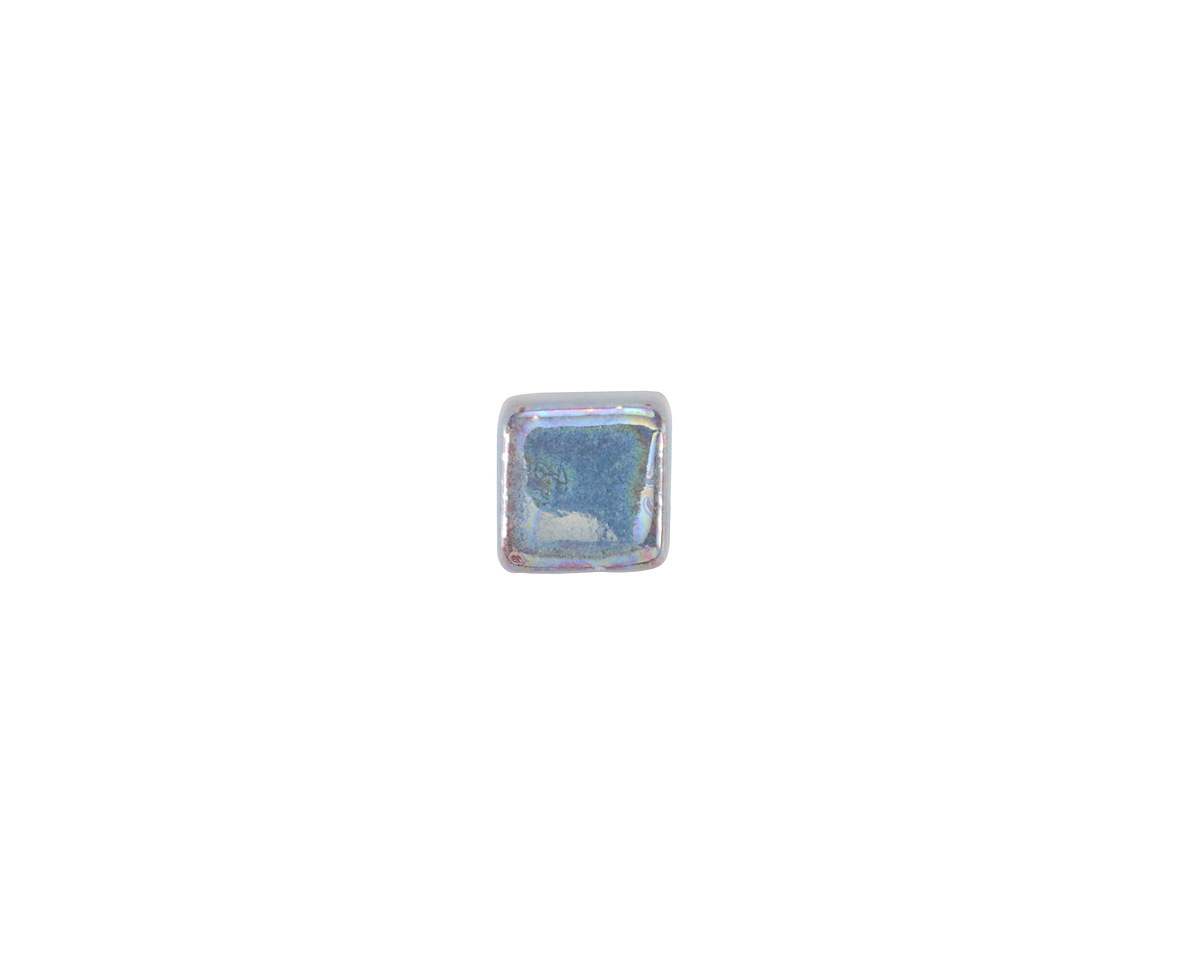 Mykonos Ceramic Iridescent Turquoise Cube 7.5mm