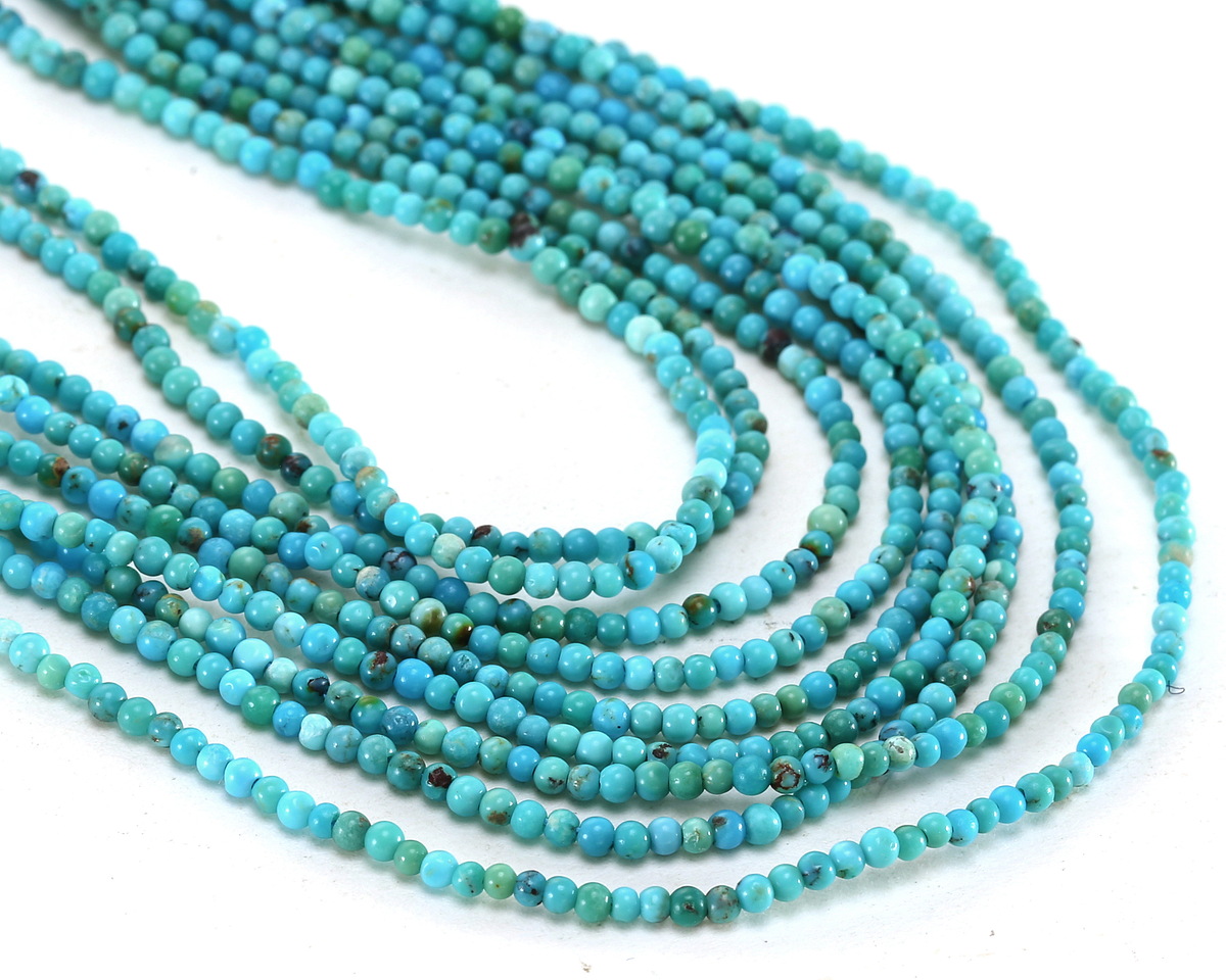 Hubei Turquoise (AA, Sky Blue) Round 2mm