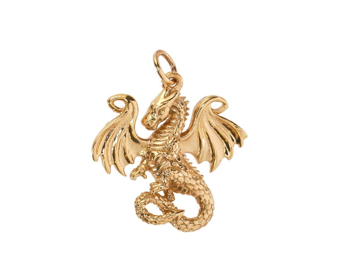 Nina Designs Bronze Fairy Tale Dragon Charm 20x24mm