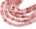 Strawberry Quartz Microfaceted Star 8mm