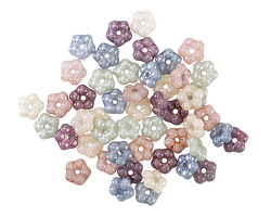 Czech Glass Fruit Cake Light Bali Style Daisy Spacer 5mm