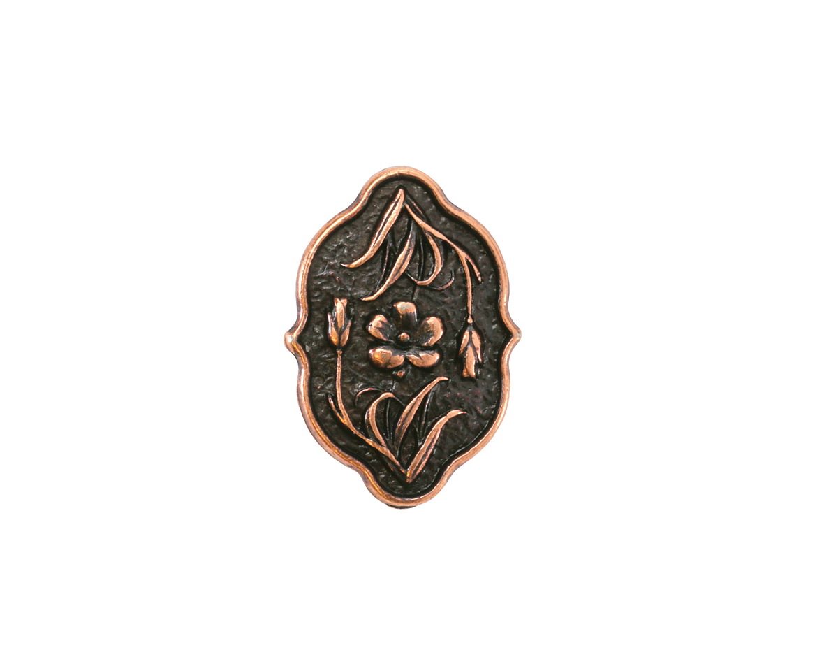TierraCast Antique Copper (plated) Flower Button 13x18mm