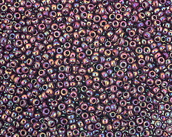 TOHO Opaque Rainbow Oxblood Round 11/0 Seed Bead