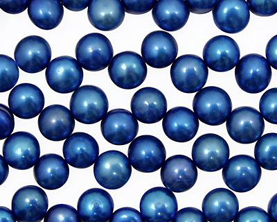 Sea Blue Dancing Button 6-6.5mm