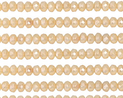 Czech Glass Opal Fire Polished Rondelle 3x5mm