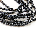 Black Sardonyx Rice 6x4mm