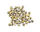 Czech Glass Crystal w/ Gold, Metallic Rainbow & Silver Fire Polished Round 3mm