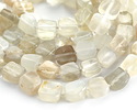 Moonstone Natural Cut Square Slice 9-12mm