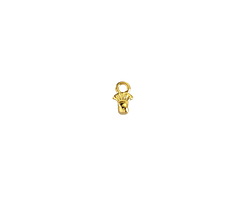 Cymbal Pilos 24k Gold (plated) Ending for 8/0 Round Seed Beads 4x7mm