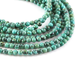 African Turquoise (A) Round 4-5mm