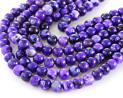 Purple Agate Round 8mm