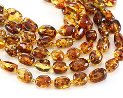 Dendritic Amber (A) Nugget 12-14x8-10mm