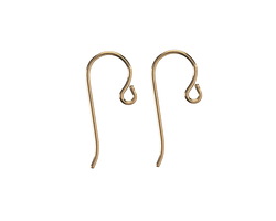 TierraCast Antique Brass Anodized Niobium Earwire w/ Small Loop 8x21mm