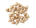 Czech Glass Bisque Picasso Half Pinch Bead 4x7mm