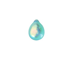 Czech Glass Green Opal AB Teardrop 10x14mm