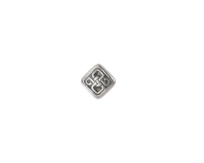 TierraCast Antique Silver (plated) Small Celtic Diamond 8mm