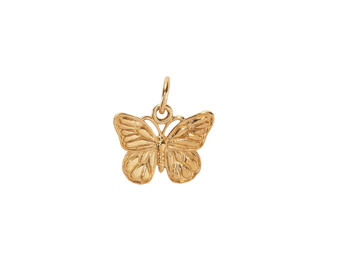 Nina Designs Bronze Monarch Butterfly Charm 14x13mm