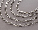Stainless Steel 1:3 Textured Cable Chain, 25ft Spool