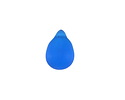 Pacific Blue Beach-Style Glass Teardrop Focal 14x10mm