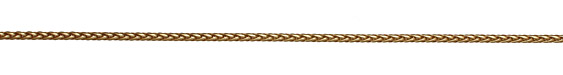 Satin Hamilton Gold (plated) Wheat Chain