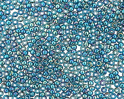 TOHO Transparent Rainbow Teal Round 11/0 Seed Bead