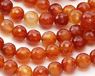 Carnelian (natural) Faceted Round 12mm