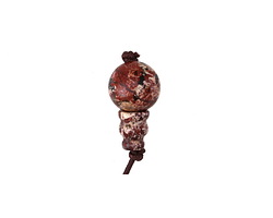 Poppy Jasper Round Guru Bead 10mm