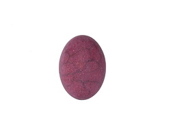 Matte Ruby Resin Oval Cabochon 13x18mm