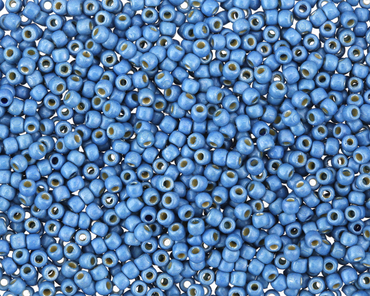 TOHO PermaFinish Galvanized (Matte) Aqua Sky Round 11/0 Seed Bead