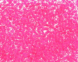 TOHO Matte Crystal (with Neon Pink Lining) Round 11/0 Seed Bead