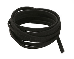 Black Microsuede Flat Cord 5mm