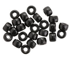 Czech Glass Jet Roller 6mm