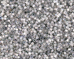 Miyuki Delica Silk Inside Dyed Smoke Gray AB (DB1871) 11/0 Seed Bead