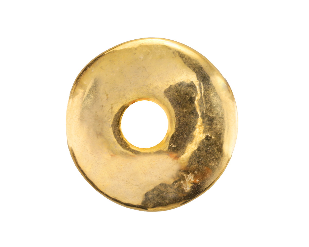 Mykonos Metalized Ceramic Gold Washer 25-26mm