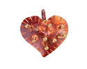 Patricia Healey Copper & Brass Spikey Heart Pendant 25x26mm