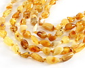 Amber (multi) Nugget 6-8x8-12mm