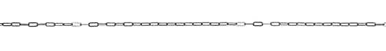 Antique Silver (plated) Tiny Paperclip Chain