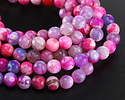 Orchid Fire Agate Faceted Round 8mm