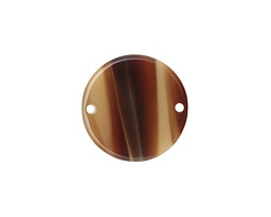 Zola Elements Brown Sugar Acetate Coin Link 20mm