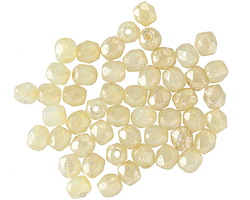 Czech Glass Jonquil w/ Mercury Finish Fire Polished Round 4mm