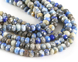 Afghanistan Lapis (B) Faceted Rondelle 3x4mm
