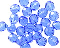 Czech Glass Sapphire Fire Polished Round 8mm
