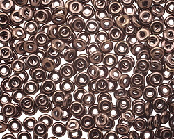 Czech Glass Luster Metallic Amethyst O-Bead 1x4mm