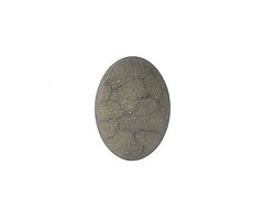 Matte Mushroom Resin Oval Cabochon 13x18mm