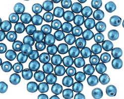 Czech Glass ColorTrends: Saturated Metallic Shaded Spruce Round 4mm