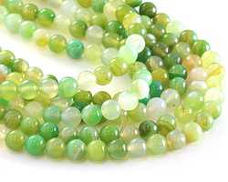 Lime Agate Round 8mm